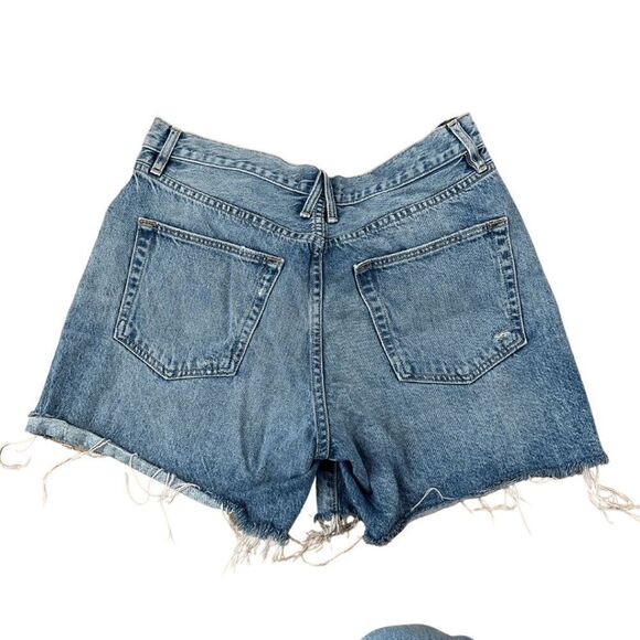 SLVRLAKE Womens Blue High Rise Relaxed Dakota Cut Off Denim Shorts Size 29 - Picture 4 of 6